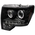 Ipcw IPCW CWS-568B2 Ford F150; F250 Ld 2009 - 2013 Head Lamps; Projector With Rings Black CWS-568B2
